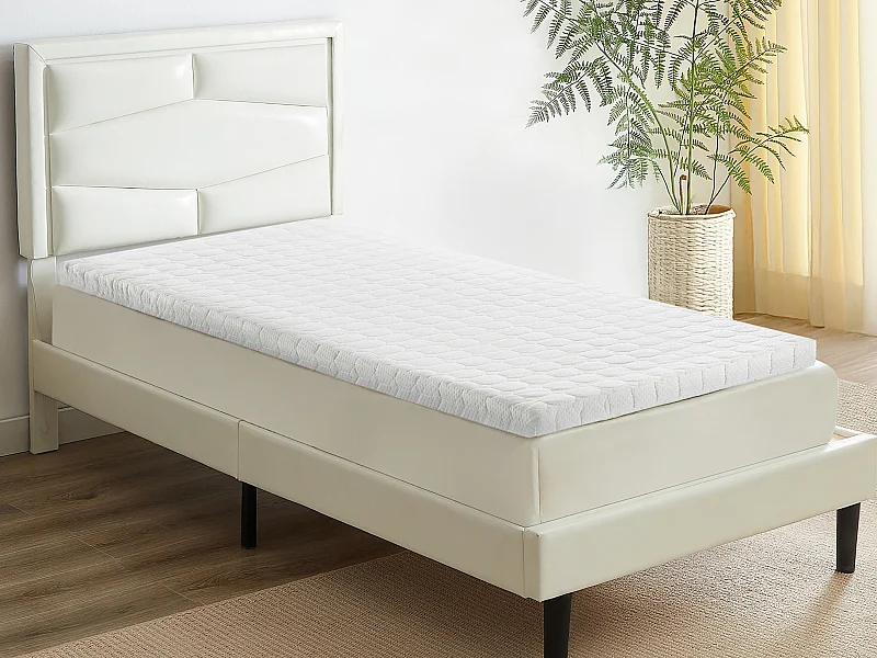 Topper in memory foam, lusso elevato, di DREAMEA - 80 x 200 cm