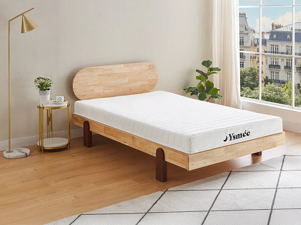 7-strefowy materac z pianki 25 kg/m3 STELO KIDS o grub. 12 cm marki Ysmée – 90 × 200 cm