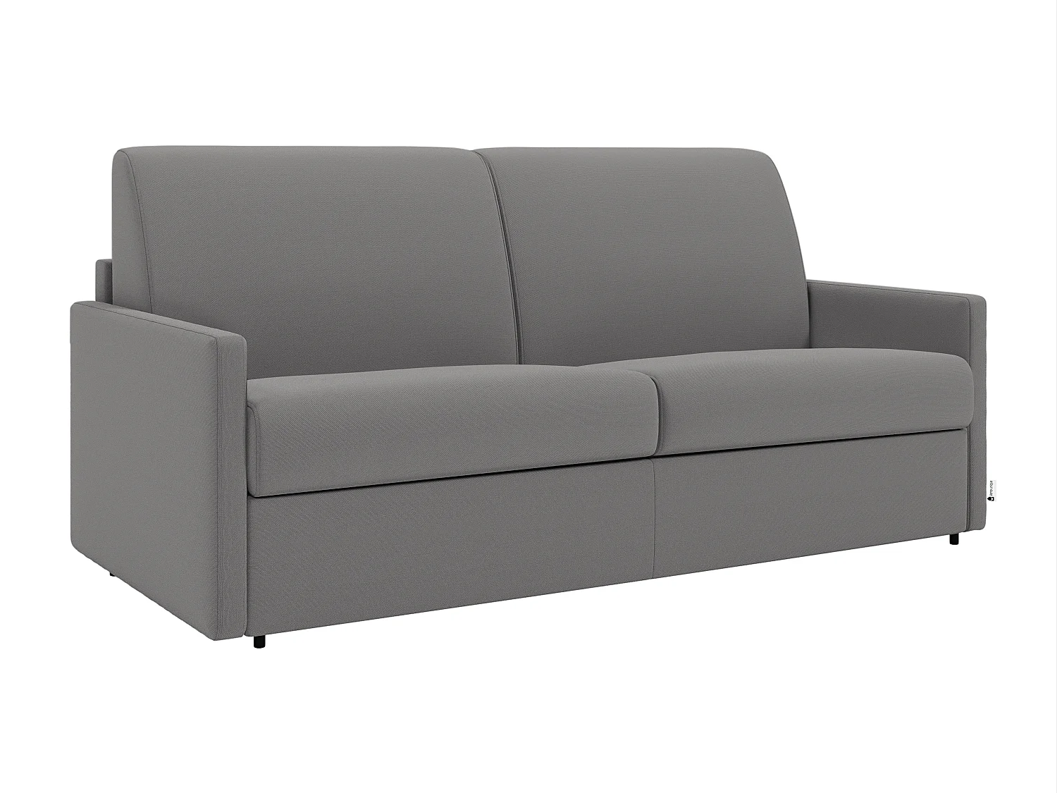 Schlafsofa 4-Sitzer - Liegefläche: 160 cm - Matratzenhöhe: 14 cm - Stoff - Hellgrau - CALIFE