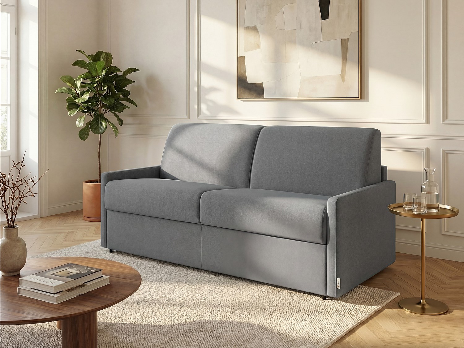 Schlafsofa 4-Sitzer - Liegefläche: 160 cm - Matratzenhöhe: 22 cm mit Memory günstig online kaufen