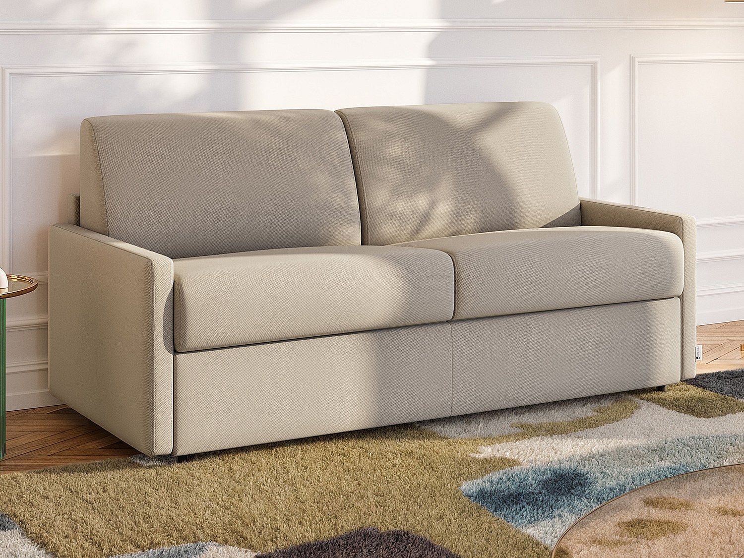 Schlafsofa 3-Sitzer - Liegefläche: 140 cm - Matratzenhöhe: 22 cm mit Memory günstig online kaufen