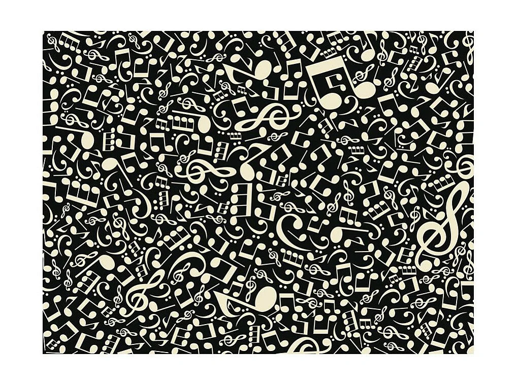 Papier Peint "Notes de Musique" 231 x 300 cm