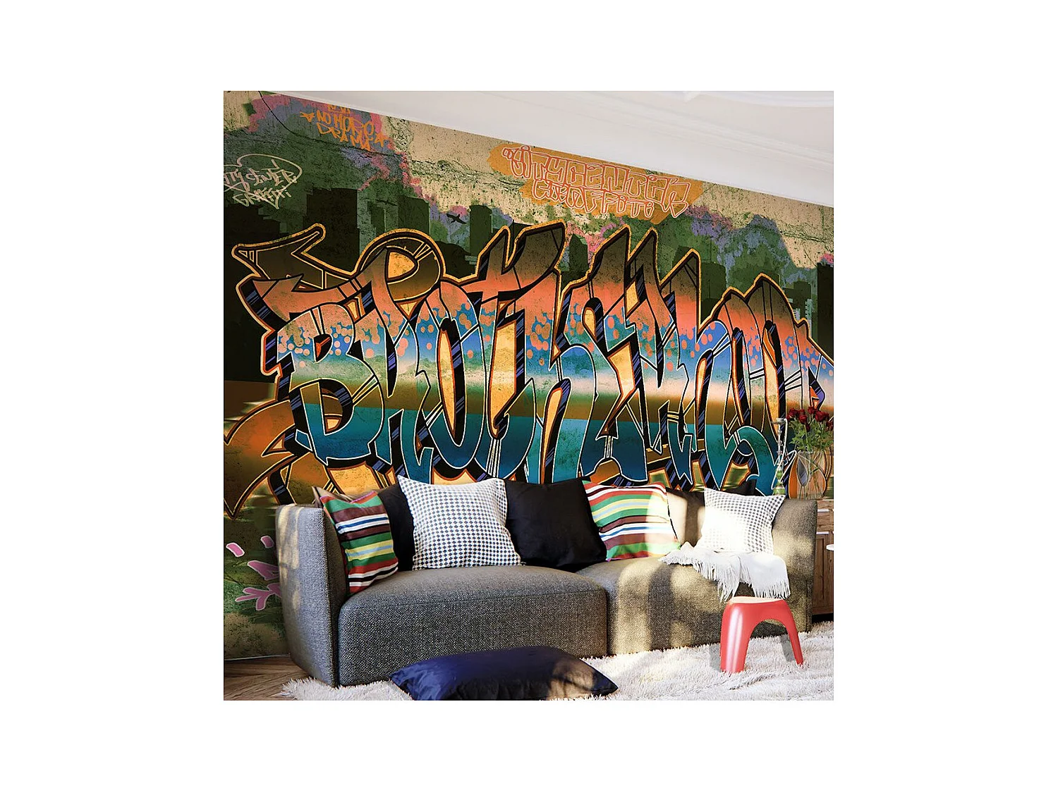 Papier Peint "Street Art" 175 x 250 cm