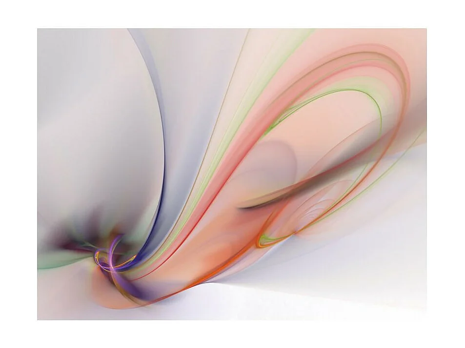 Papier Peint "Silky Colorful Smoke" 154 x 200 cm