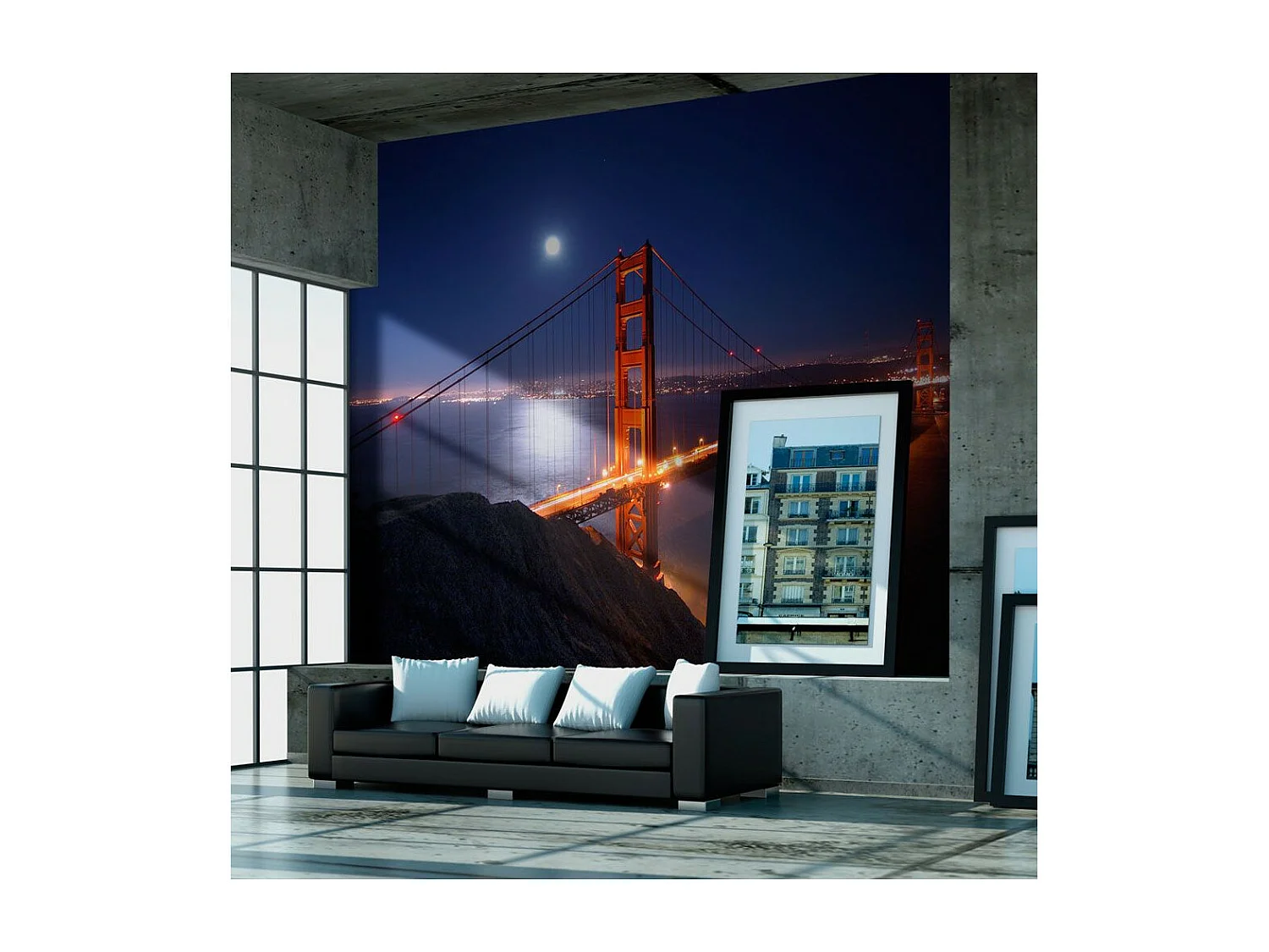 Papier Peint "Golden Gate Bridge de Nuit" 231 x 300 cm