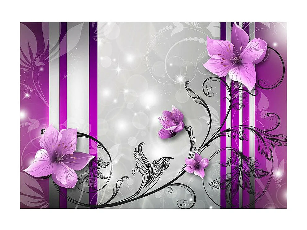Papier Peint "Violet Buds" 175 x 250 cm