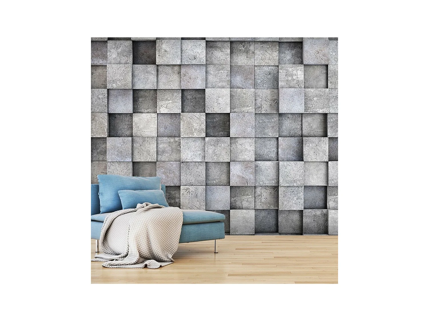 Papier Peint "Concrete Cube" 140 x 200 cm