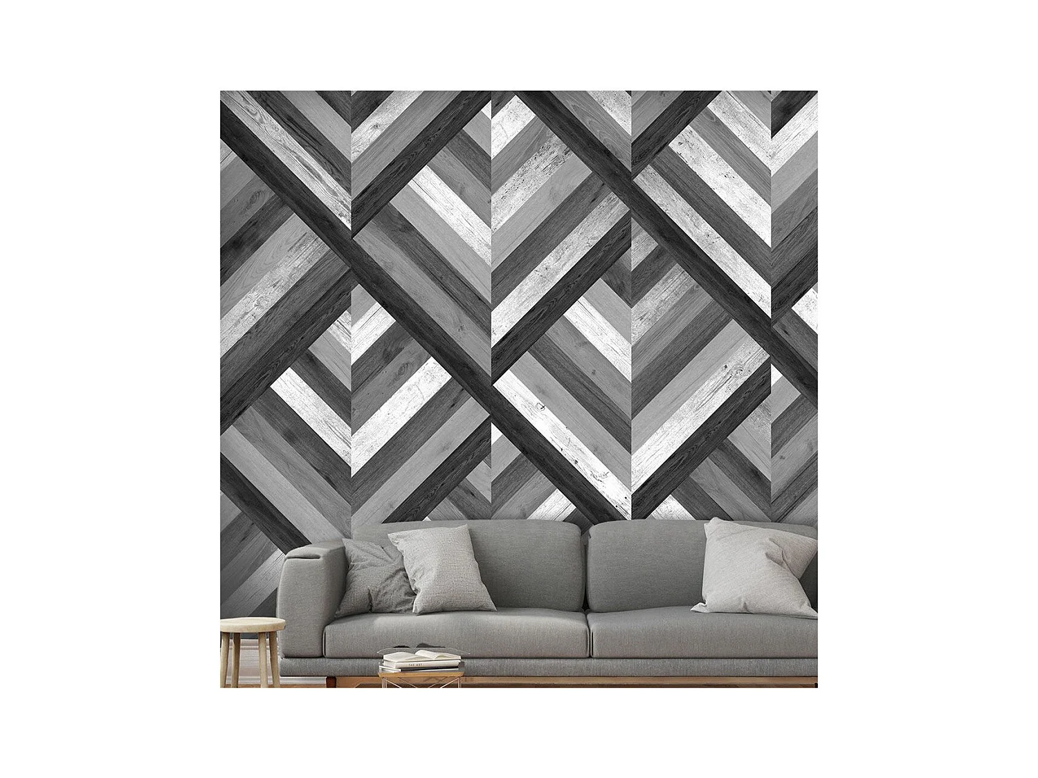 Papier Peint "Grey Maze" 50x1000cm