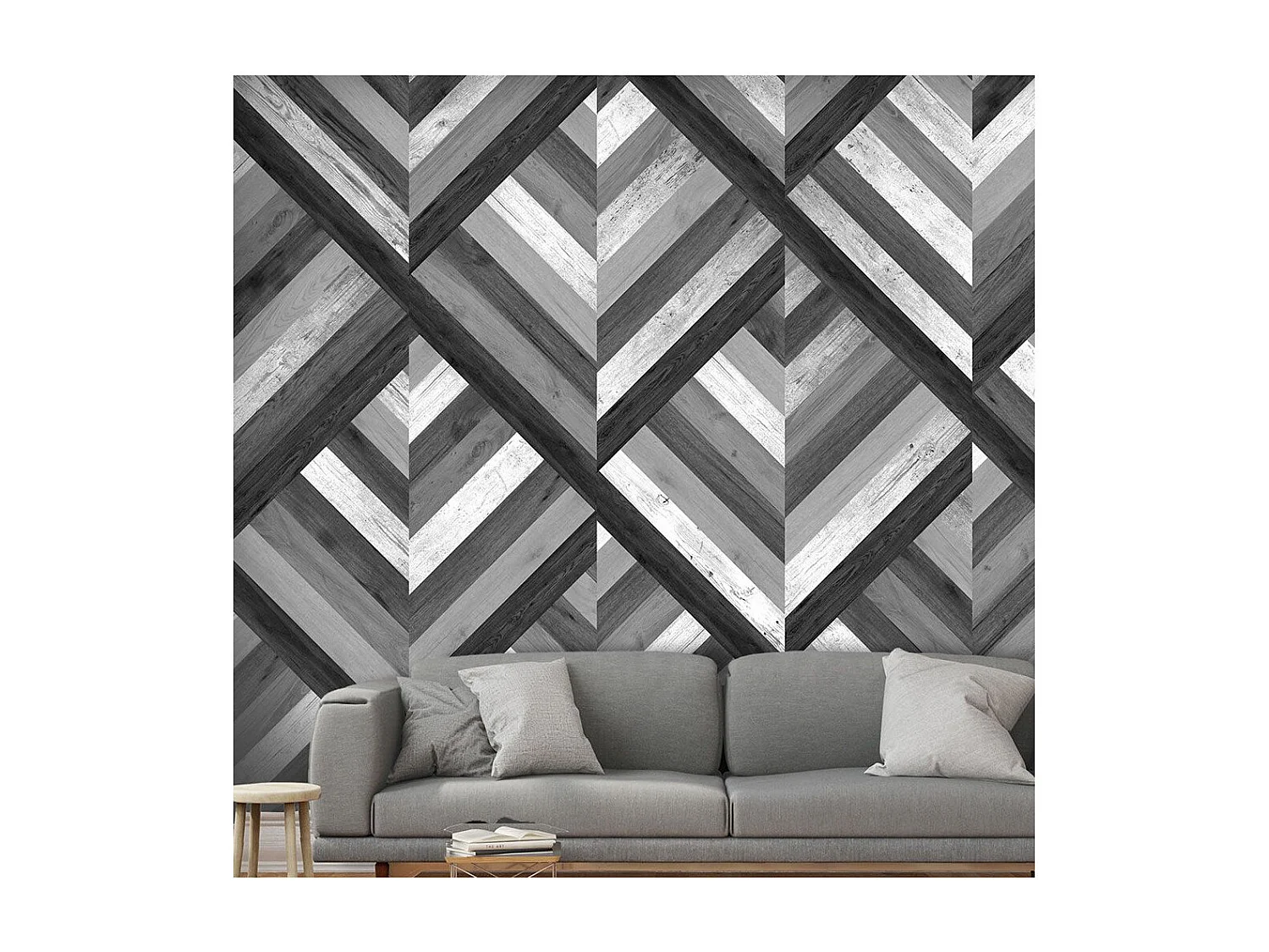 Papier Peint "Grey Maze" 50x1000cm