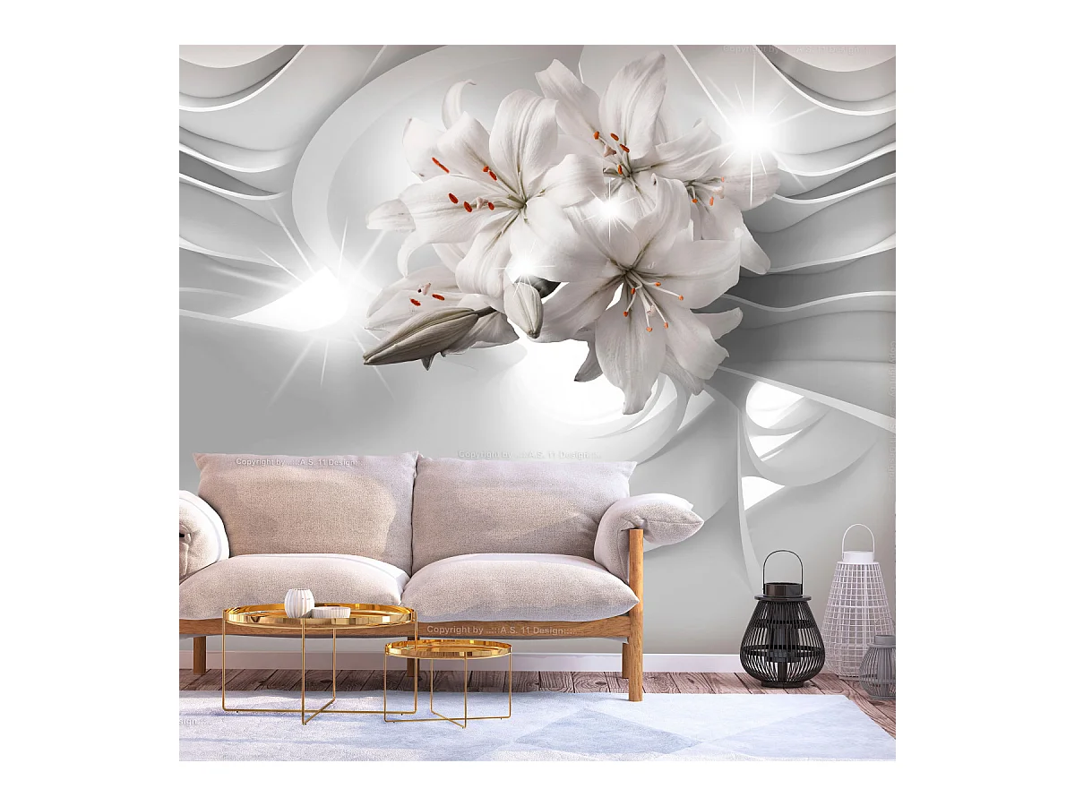 Papier Peint "Lilies in the Tunnel" 210 x 300 cm