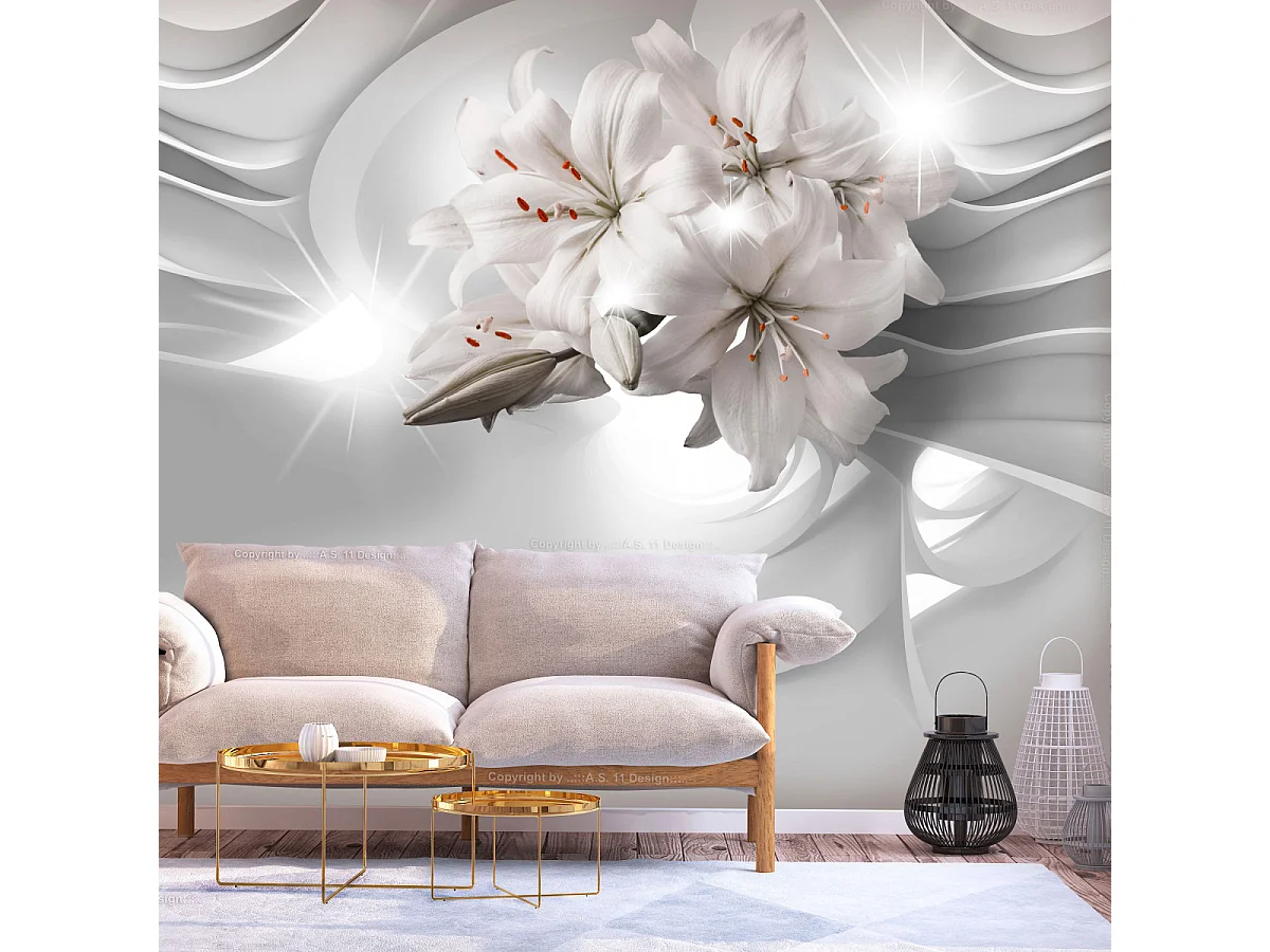 Papier Peint "Lilies in the Tunnel" 210 x 300 cm