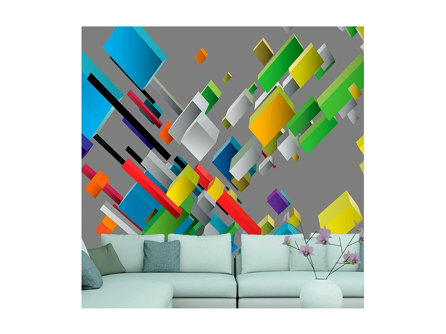 Papier Peint "Color Puzzle" 175 x 250 cm