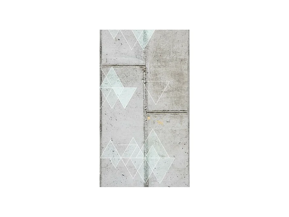 Papier Peint "Concrete & Triangles" 50x1000cm