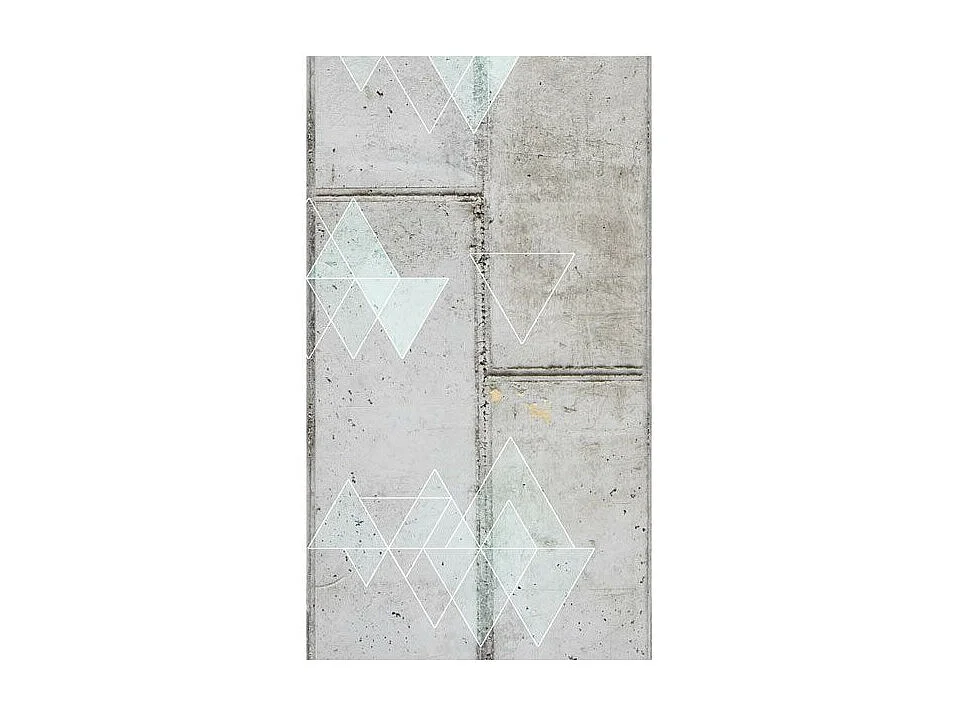 Papier Peint "Concrete & Triangles" 50x1000cm