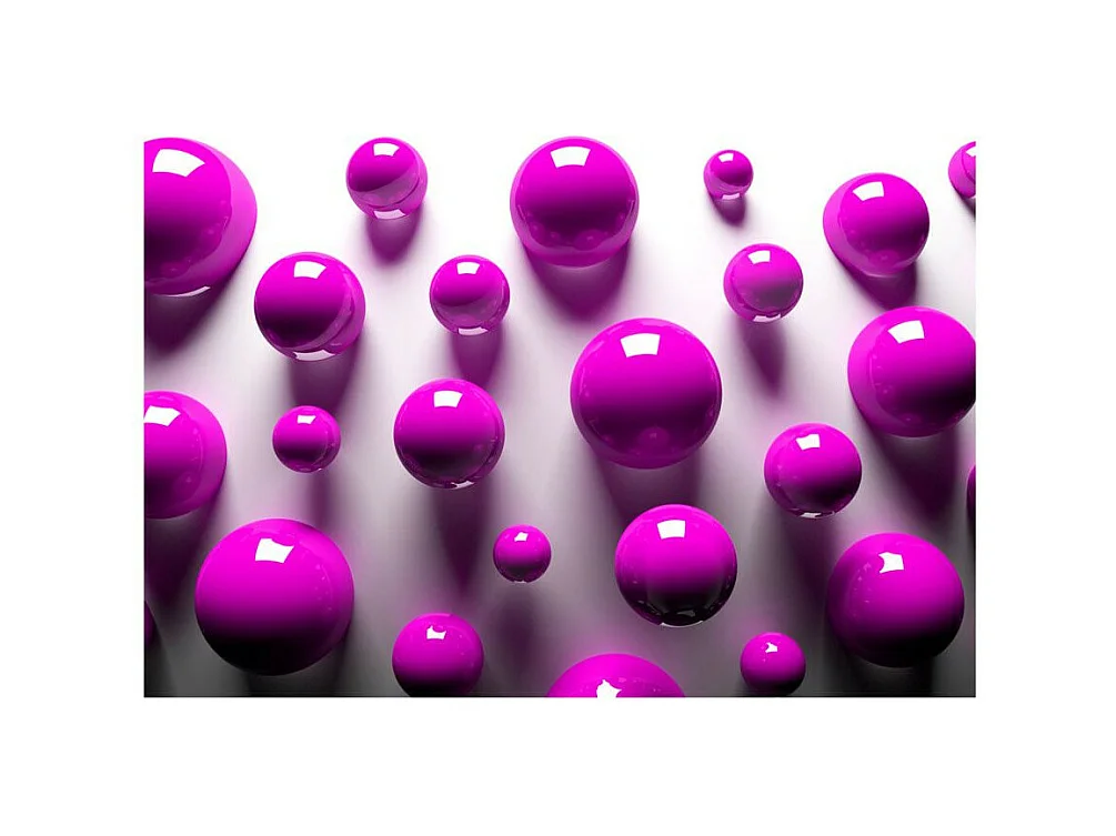 Papier Peint "Purple Balls" 140 x 200 cm