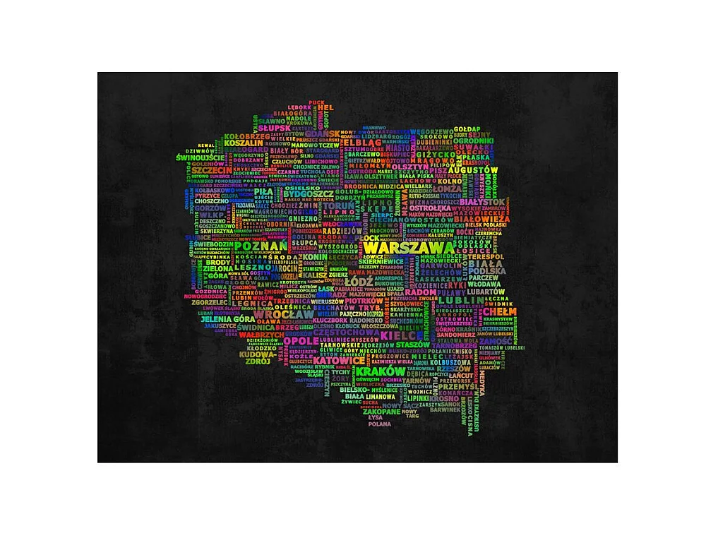 Papier Peint "The Map of Poland" 309 x 400 cm