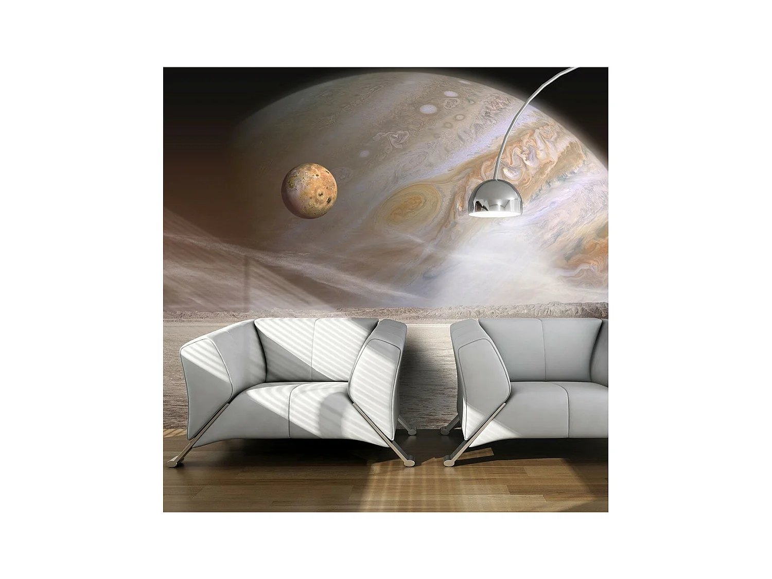 Papier Peint "Une Petite Planète & une Grande" 231 x 300 cm