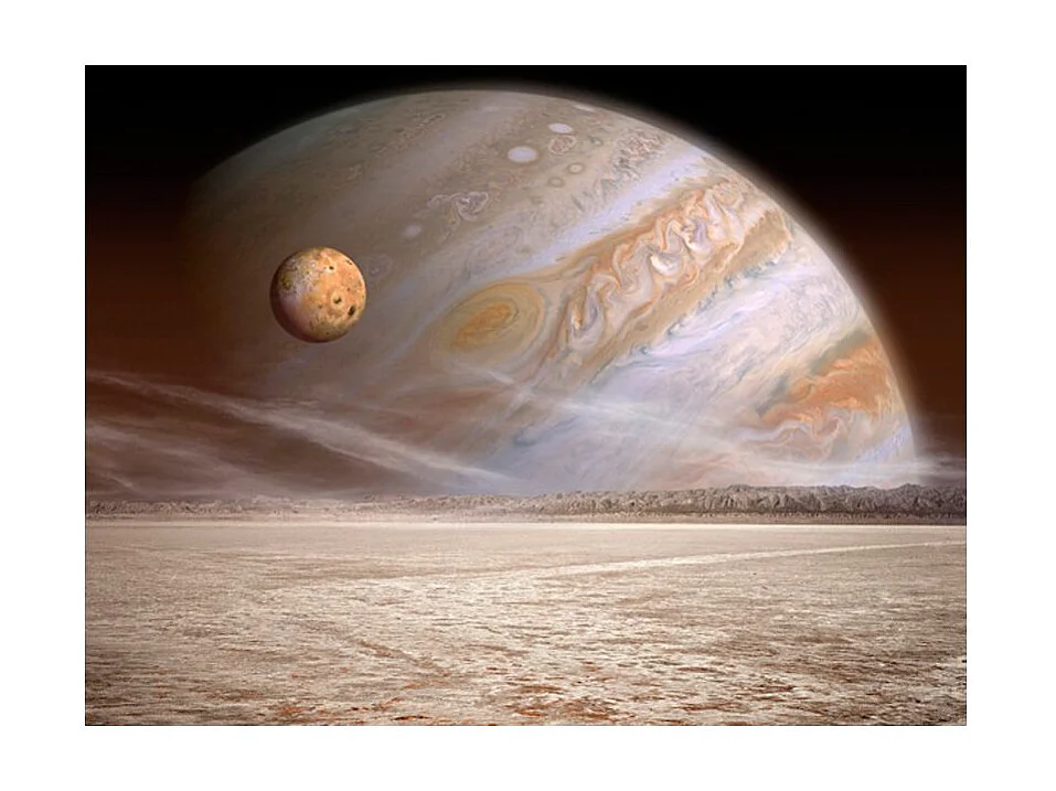 Papier Peint "Une Petite Planète & une Grande" 231 x 300 cm