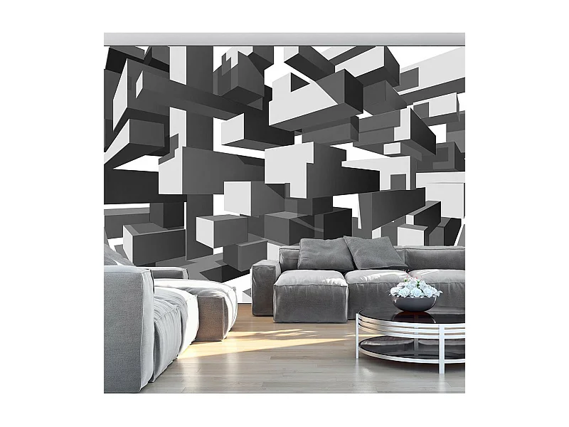 Papier Peint "Grey Notes" 210 x 300 cm