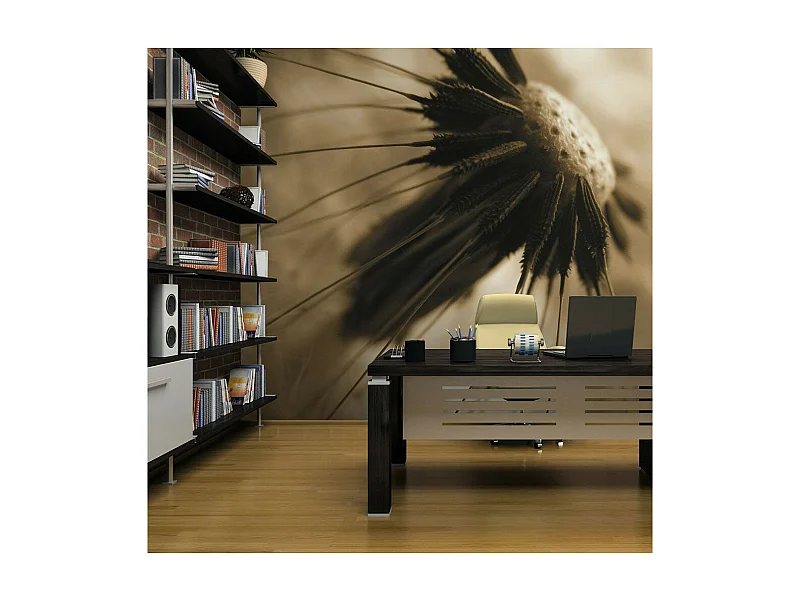 Papier Peint "Pissenlit Sépia II" 193 x 250 cm