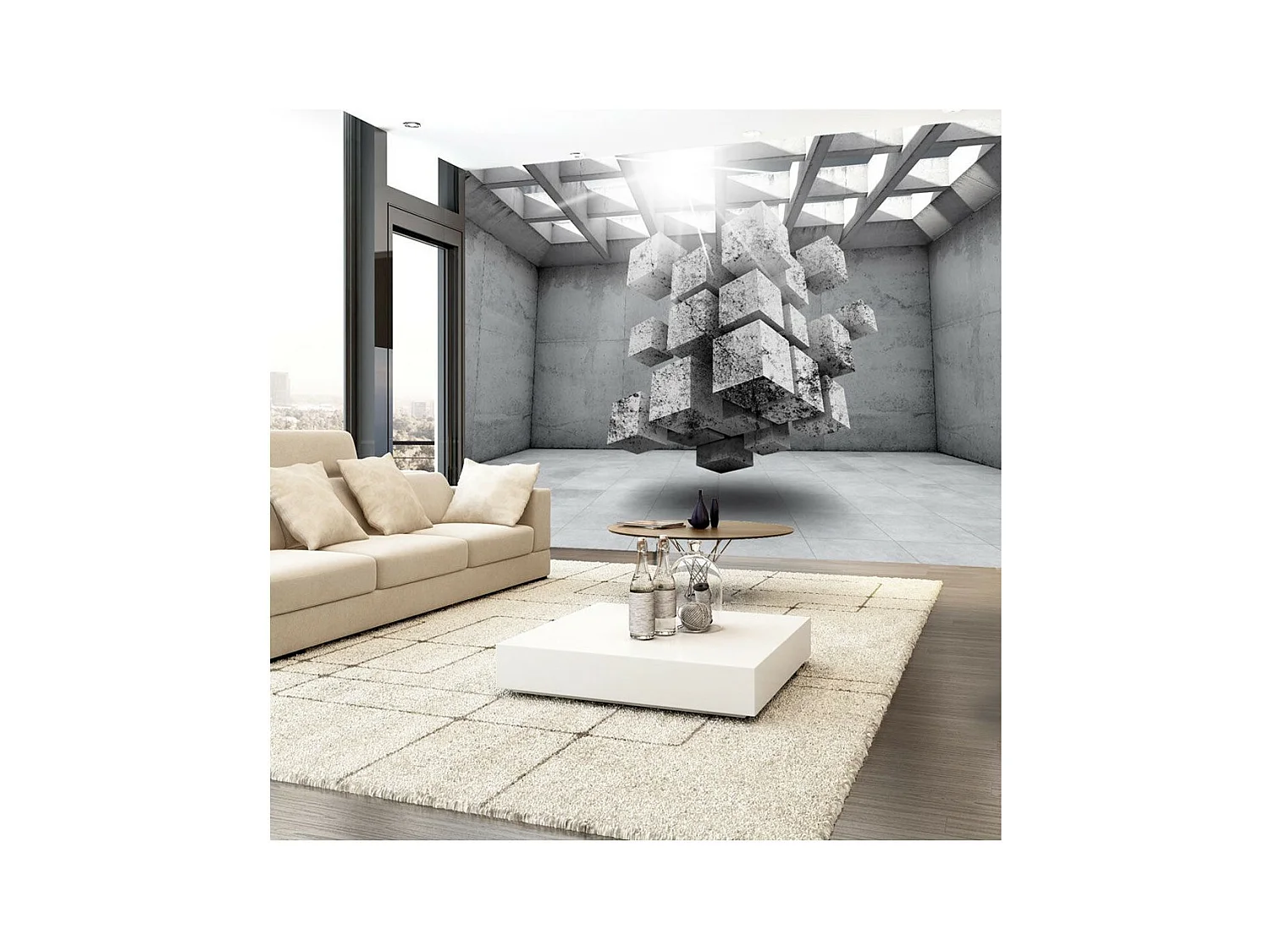 Papier Peint "Concrete Prison" 140 x 200 cm