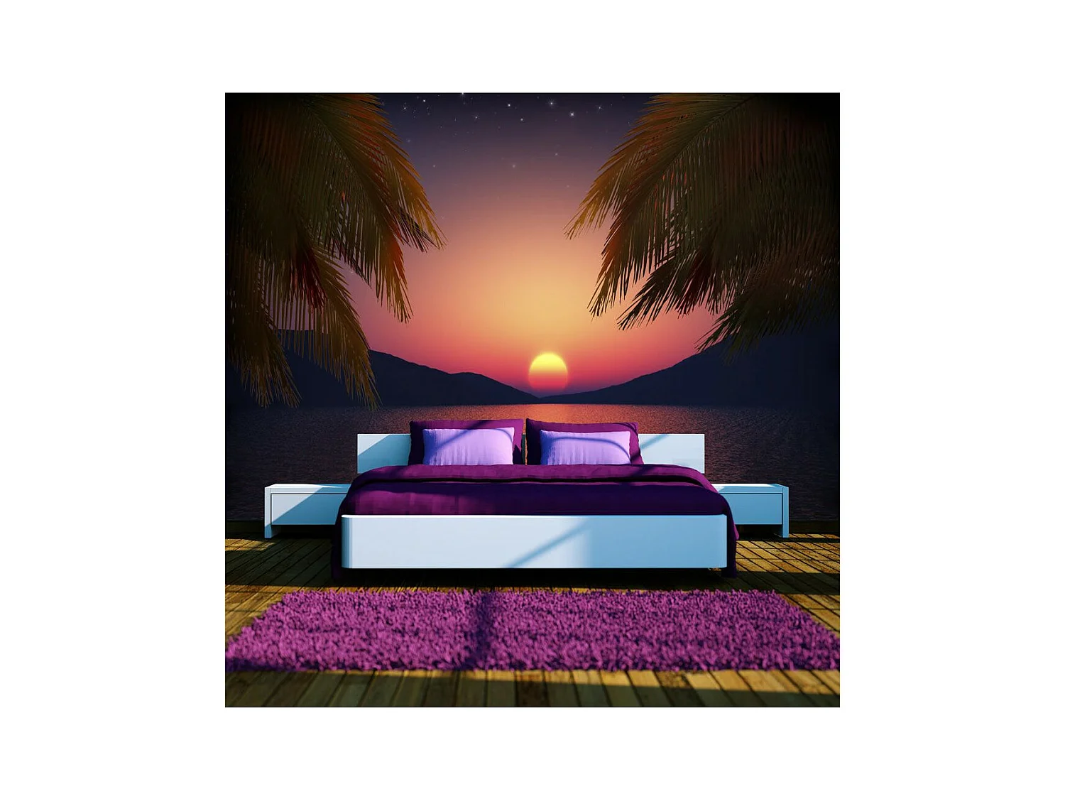 Papier Peint "Soir Romantique" 105 x 150 cm