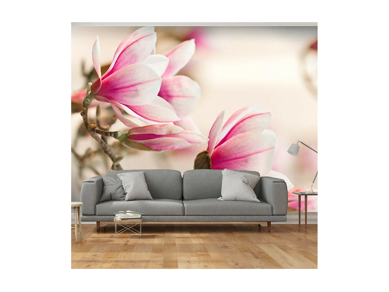 Papier Peint "Branch of Magnolia Tree" 154 x 200 cm