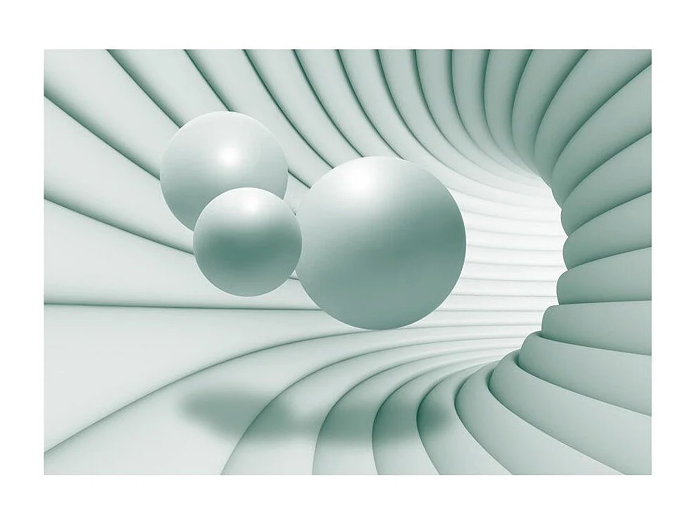 Papier Peint "In the Green Tunnel" 210 x 300 cm