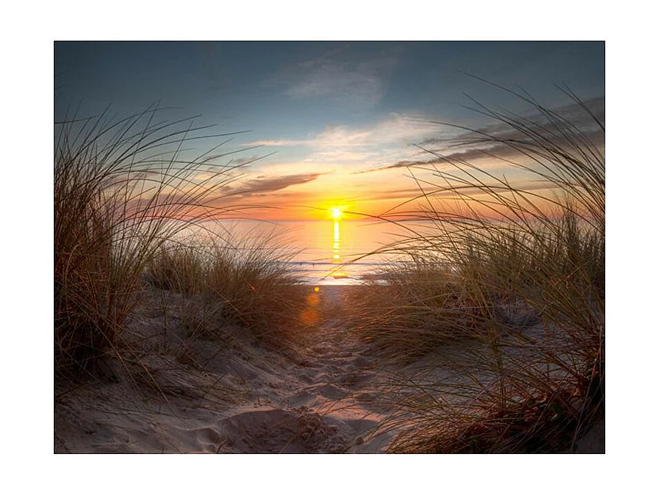 Papier Peint "Coucher de Soleil sur l'océan Atlantique" 270 x 350 cm