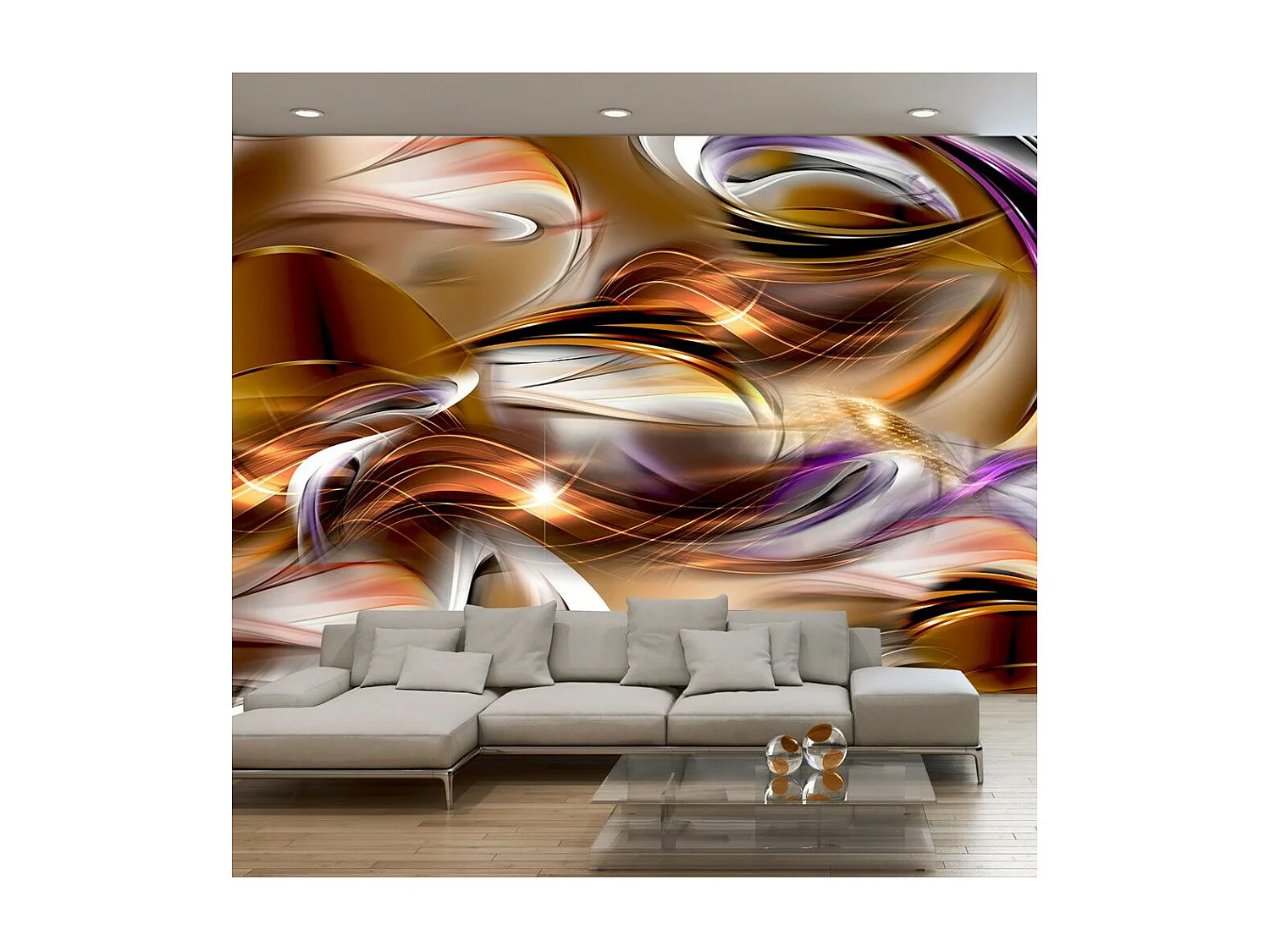 Papier Peint "Mer D'amber" 175 x 250 cm