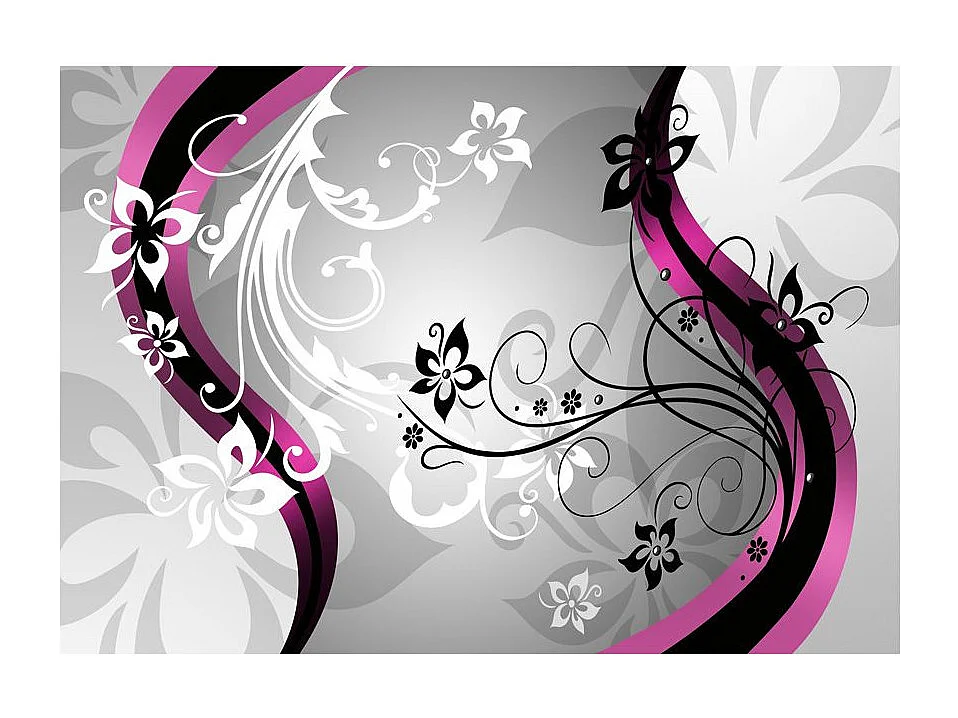 Papier Peint "Mosaïque Florale" 175 x 250 cm