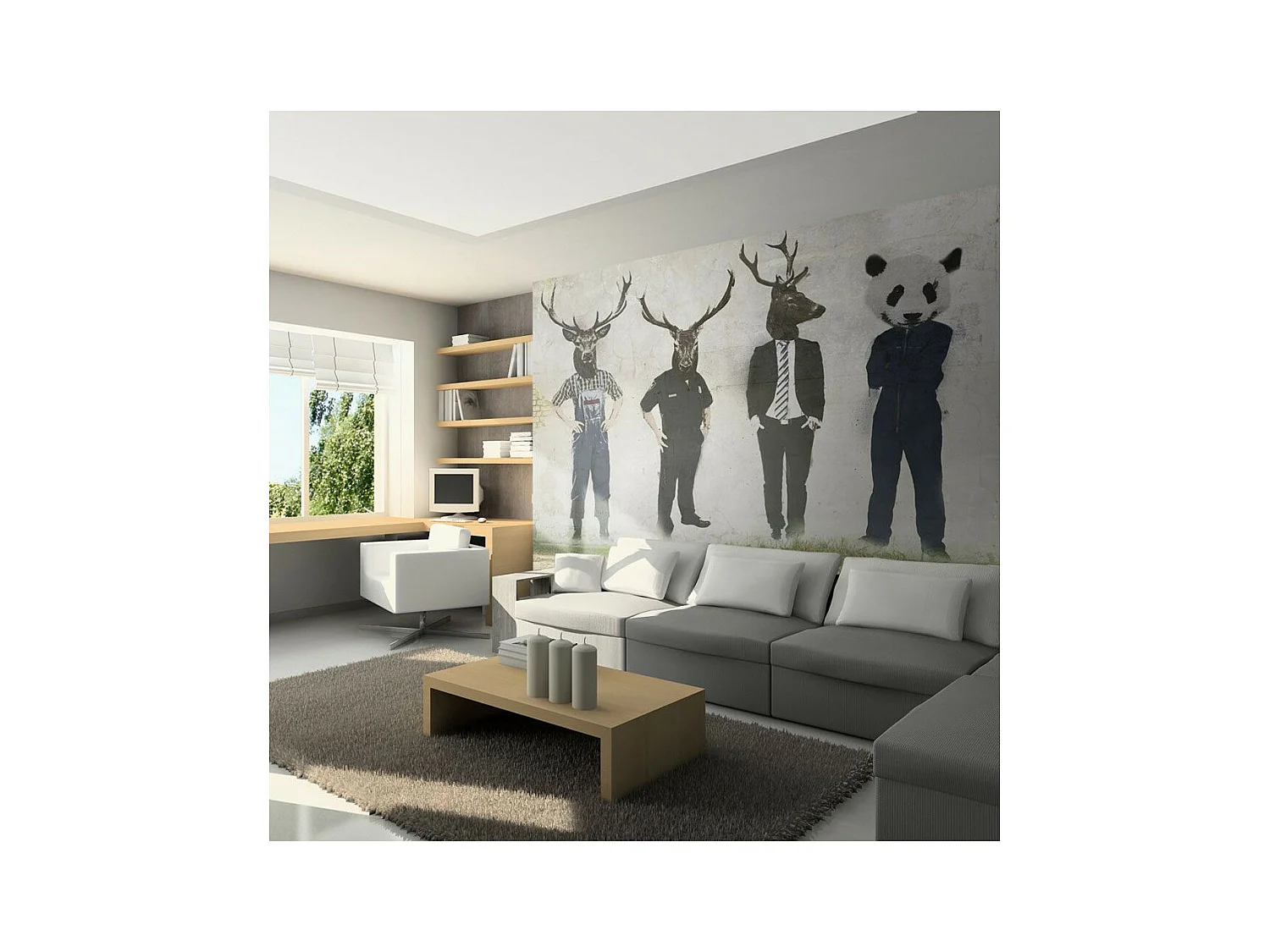 Papier Peint "Man Or Animal?" 154 x 200 cm