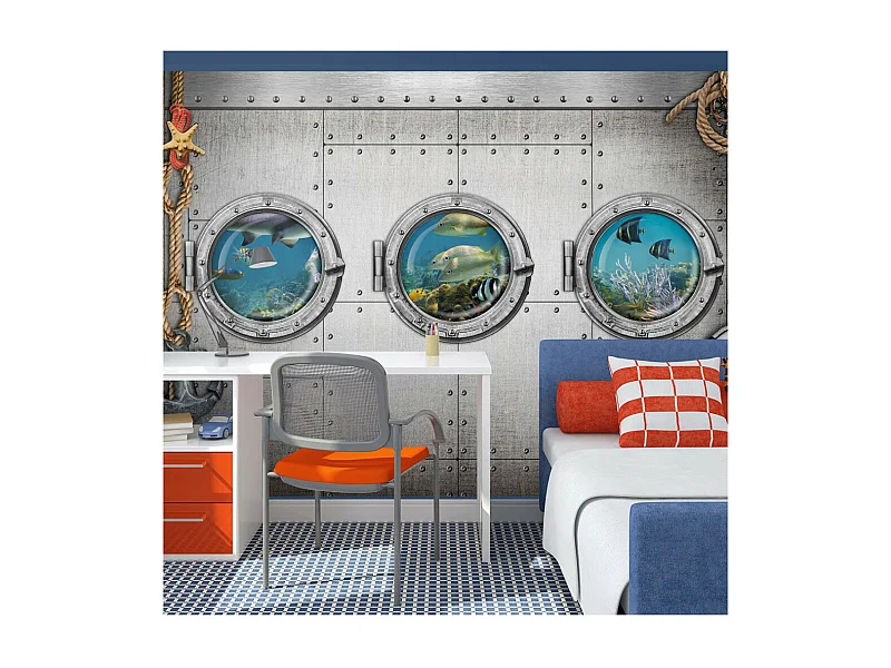 Papier Peint "Portholes" 140 x 200 cm