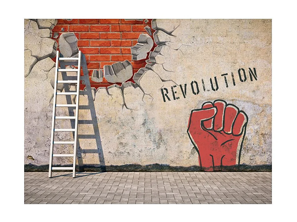 Papier Peint "La Main Invisible de la Révolution" 154 x 200 cm