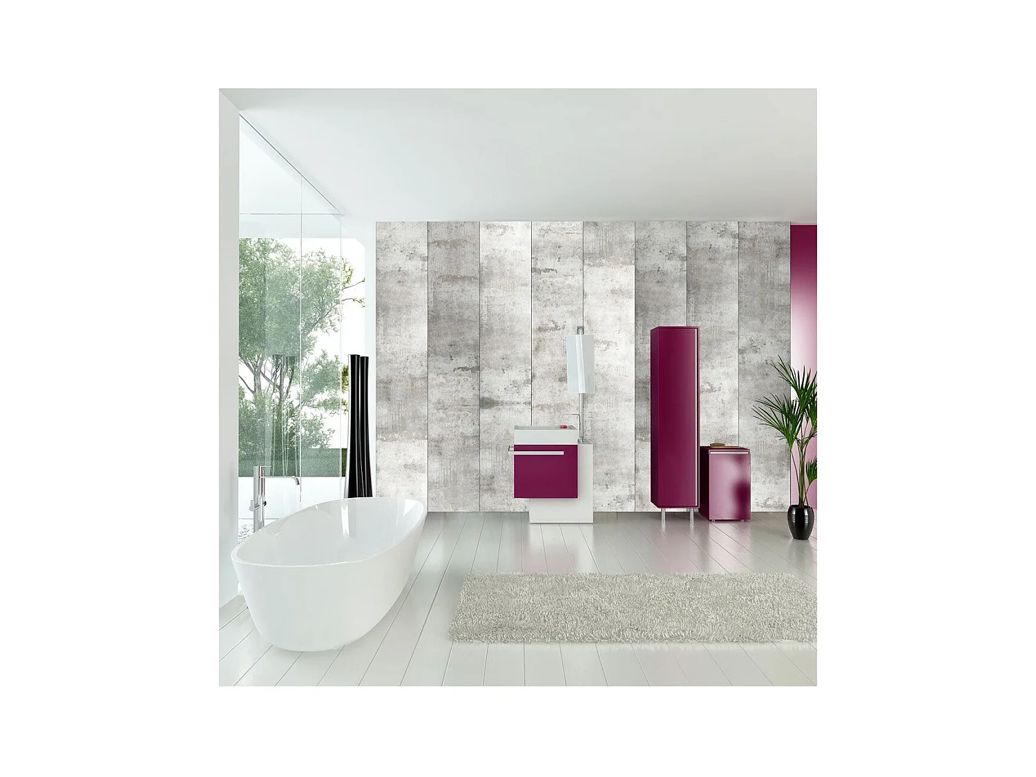 Papier Peint "Concrete Mosaic" 70 x 100 cm