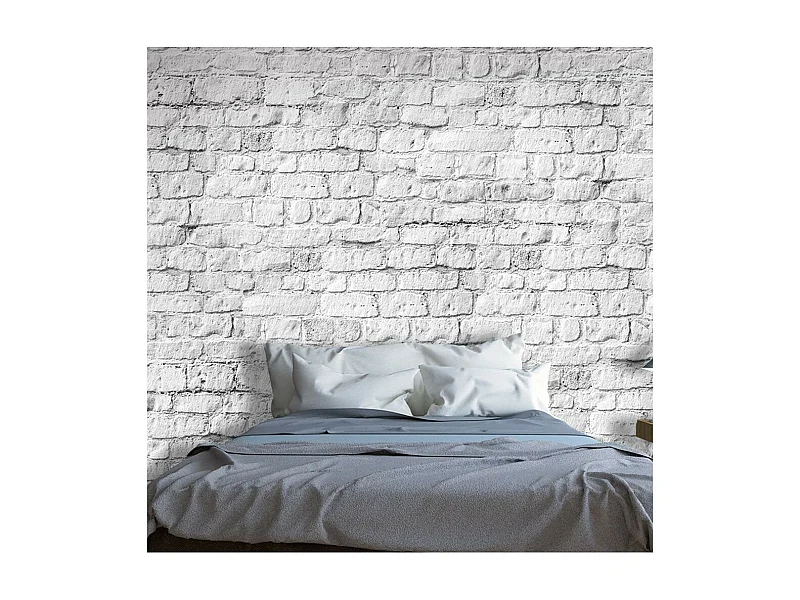 Papier Peint "White Brick II" 210 x 300 cm