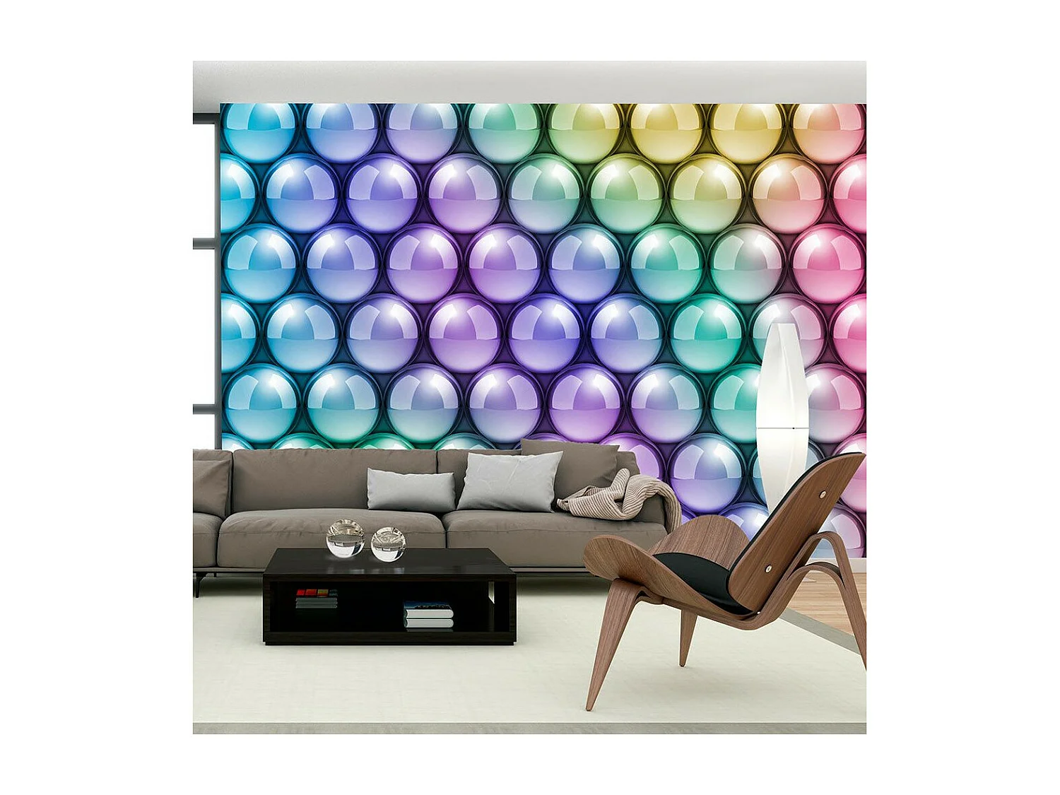 Papier Peint "Colorful Vertigo" 140 x 200 cm