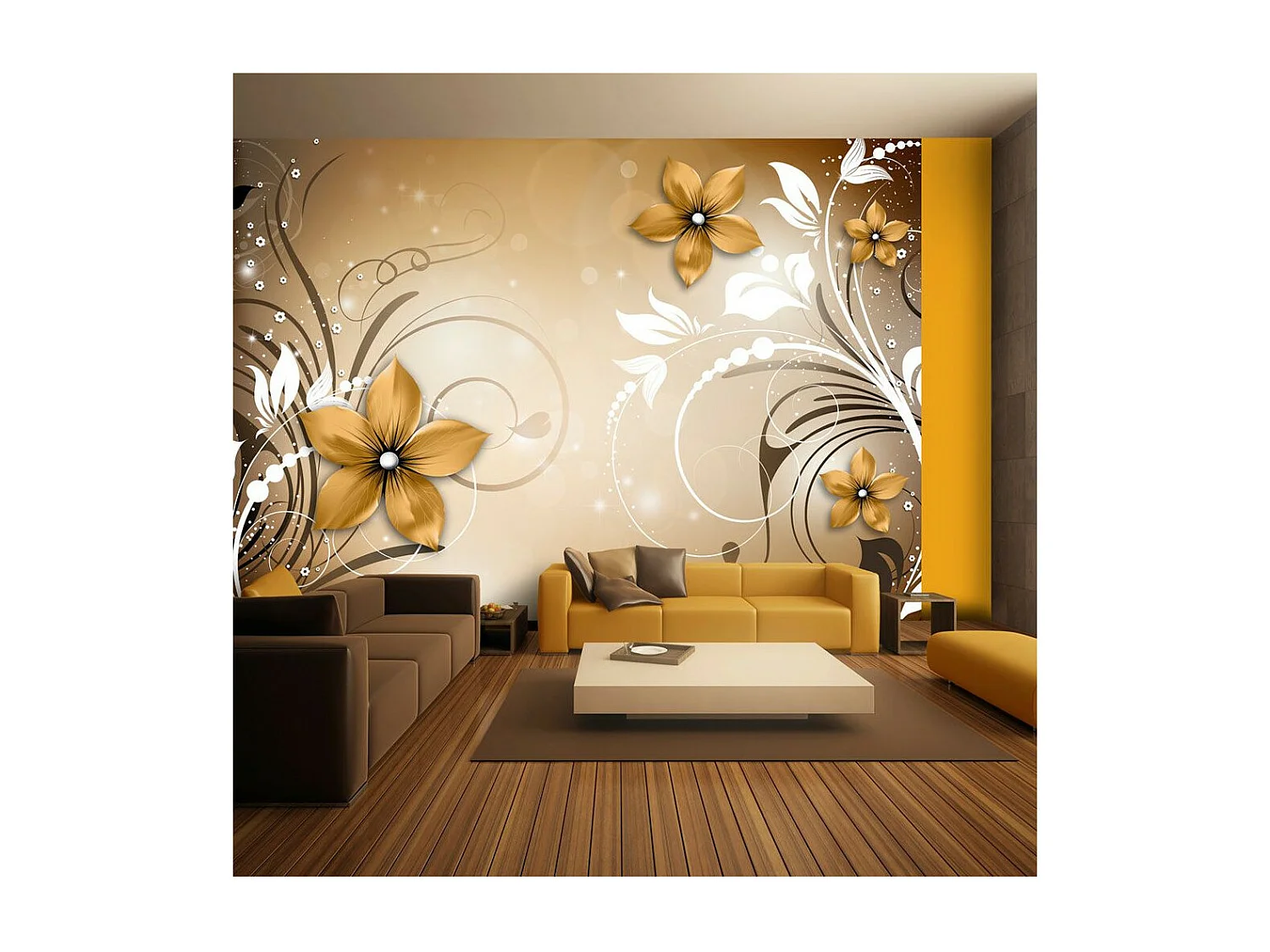 Papier Peint "Brown Rhapsody" 140 x 200 cm