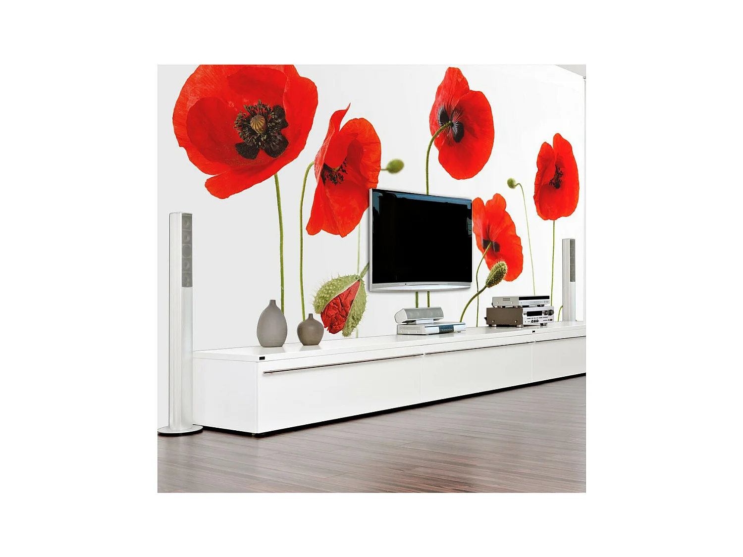 Papier Peint "Souvenirs D'été : Coquelicots" 193 x 250 cm