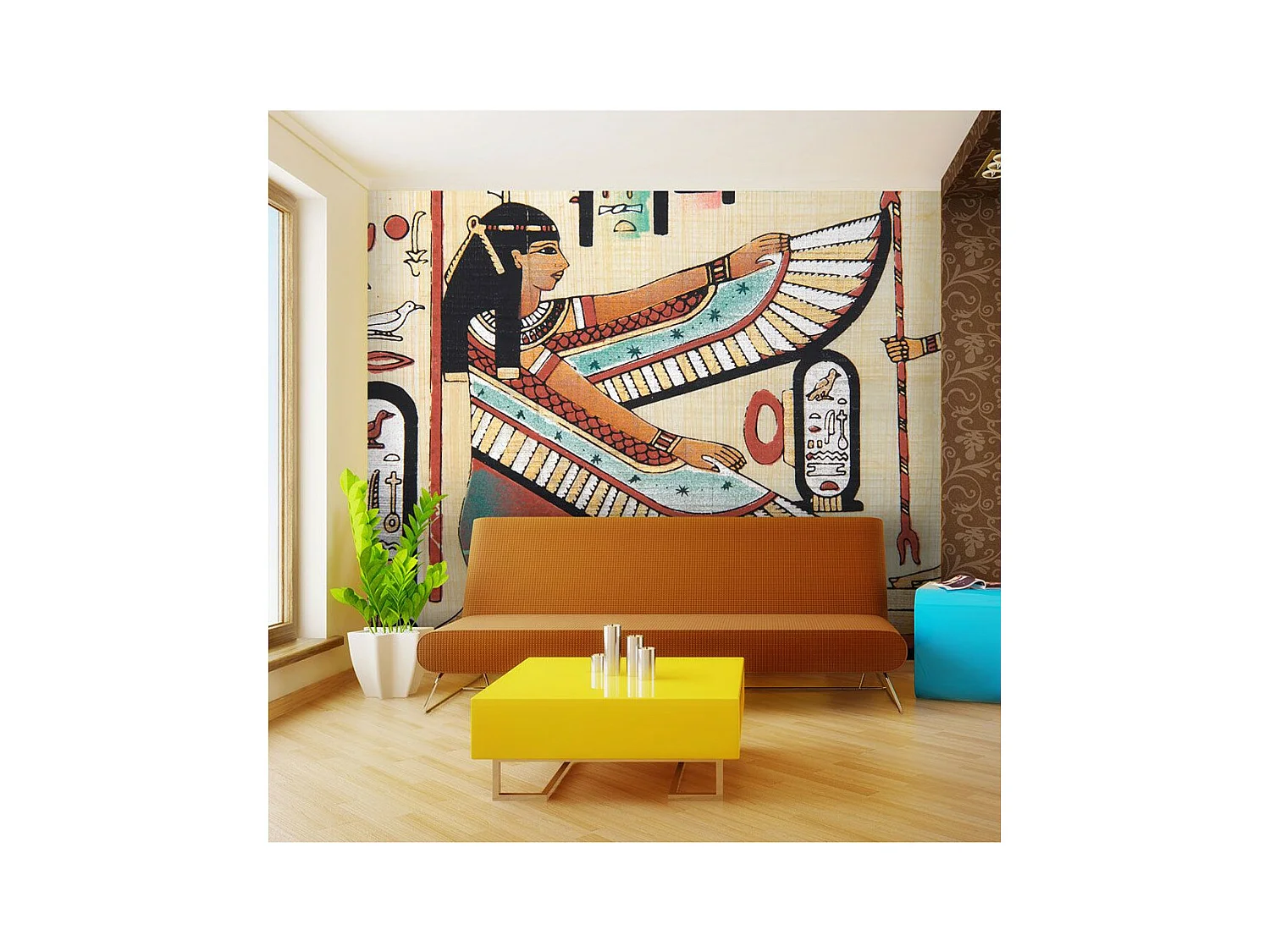 Papier Peint "Motifs Égyptiens" 231 x 300 cm