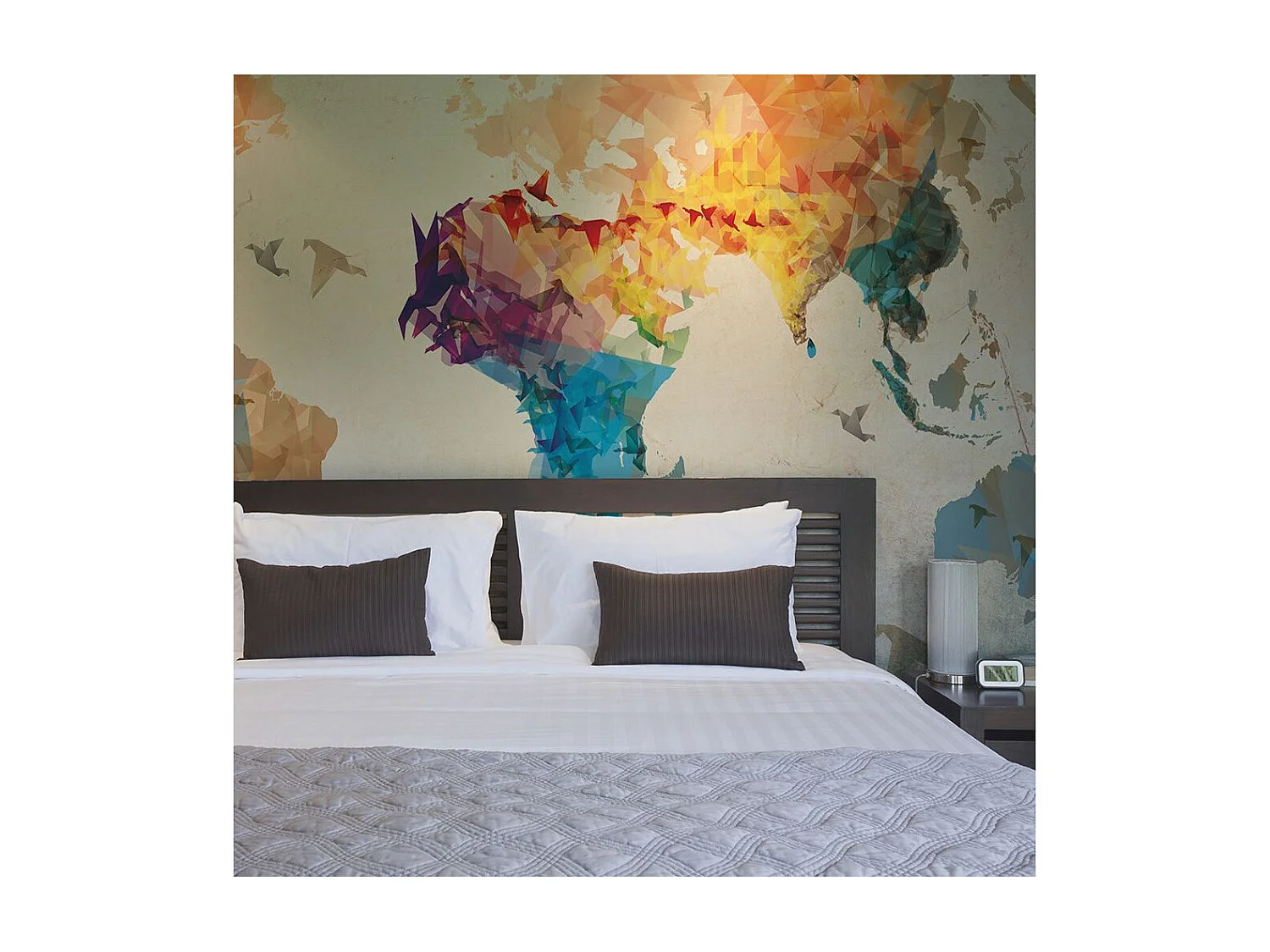 Papier Peint "Paper Birds" 154 x 200 cm