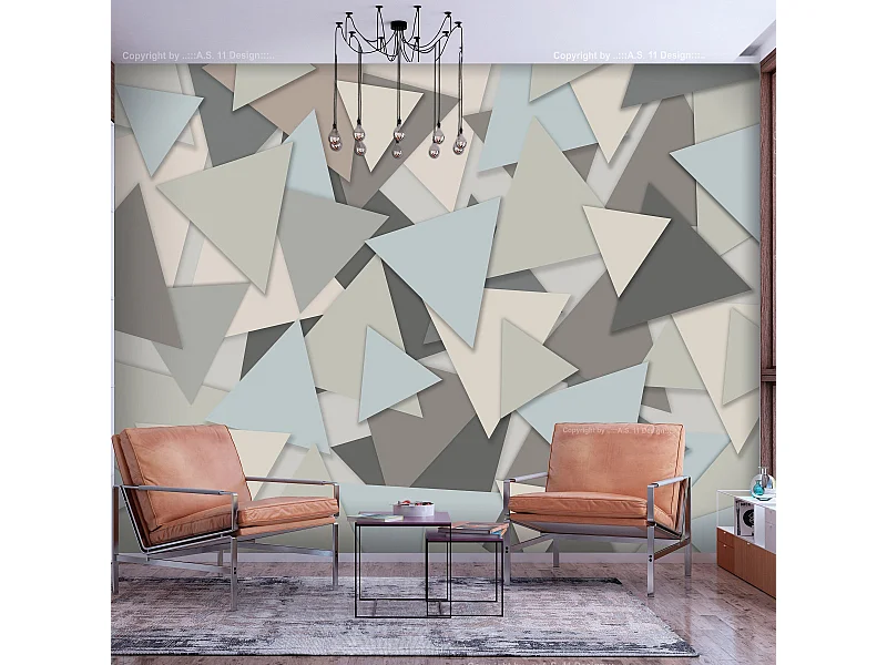 Papier Peint "Geometric Puzzle" 70 x 100 cm