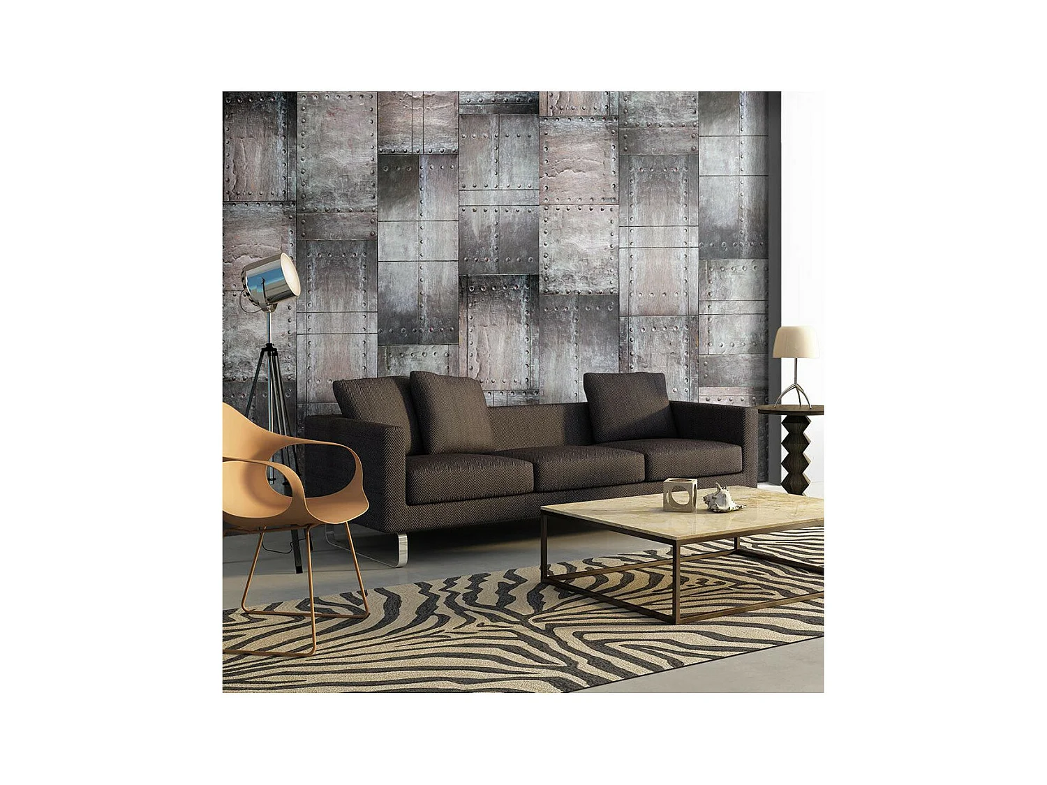 Papier Peint "Brass Wall" 50x1000cm