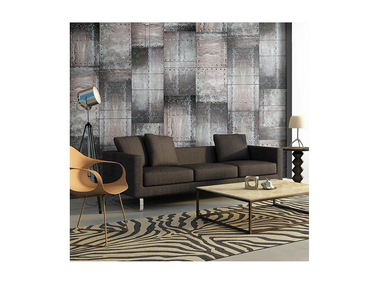 Papier Peint "Brass Wall" 50x1000cm