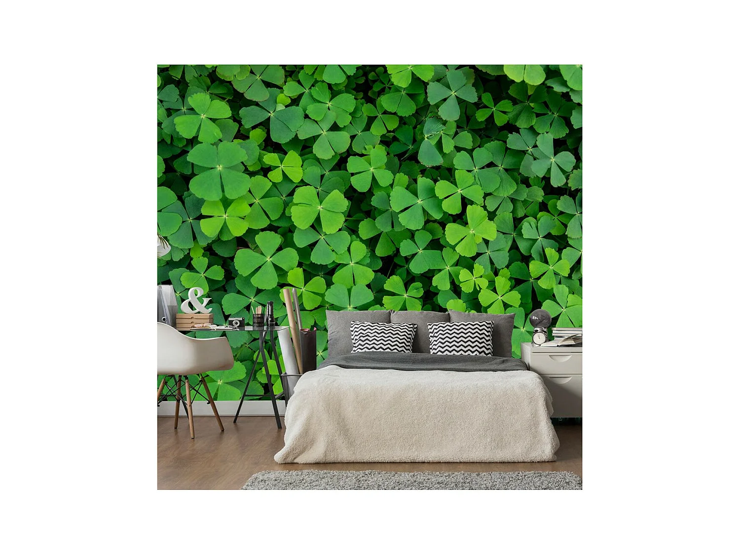 Papier Peint "Green Clover" 245 x 350 cm