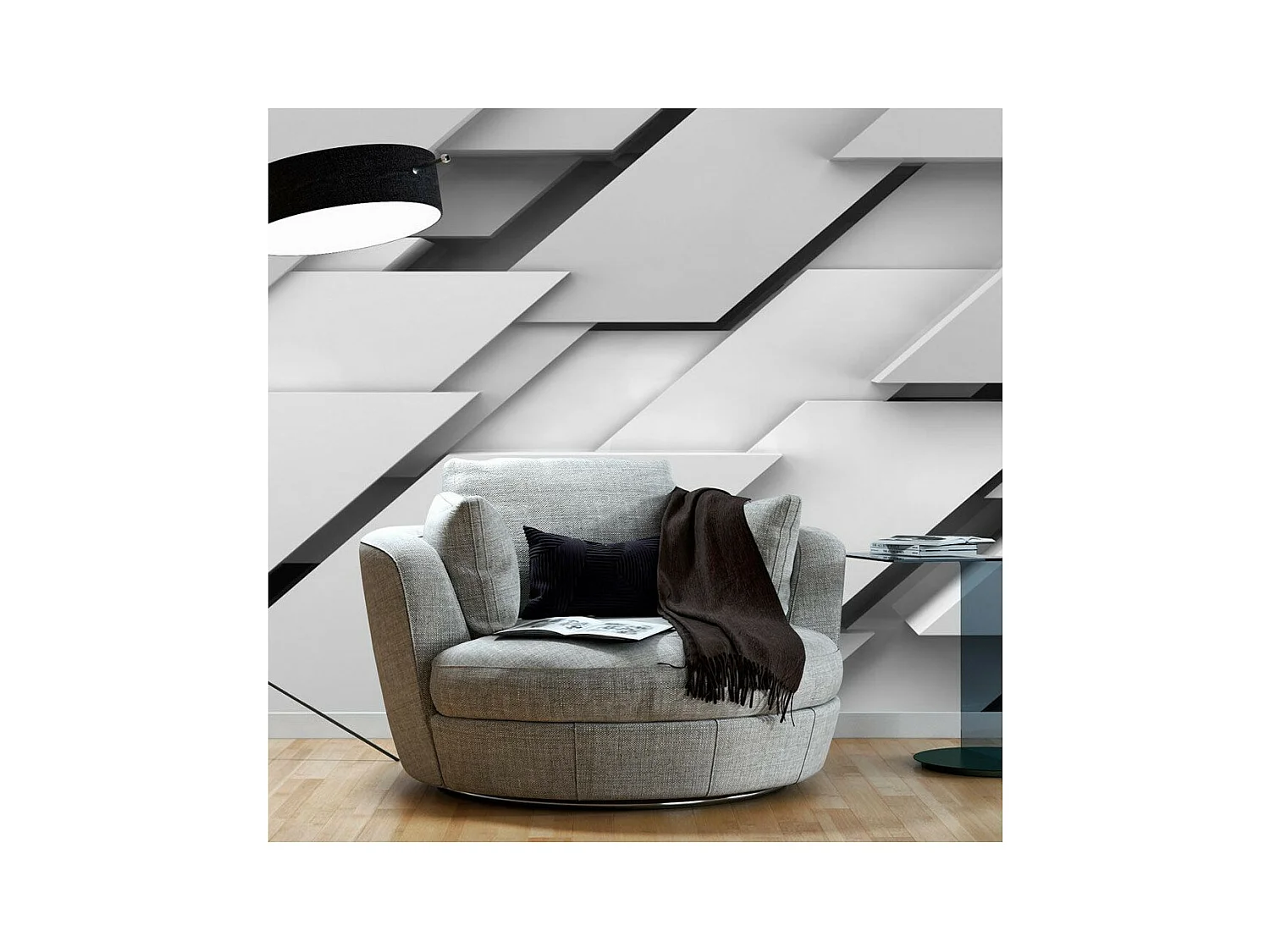 Papier Peint "Bord du Gris" 210 x 300 cm