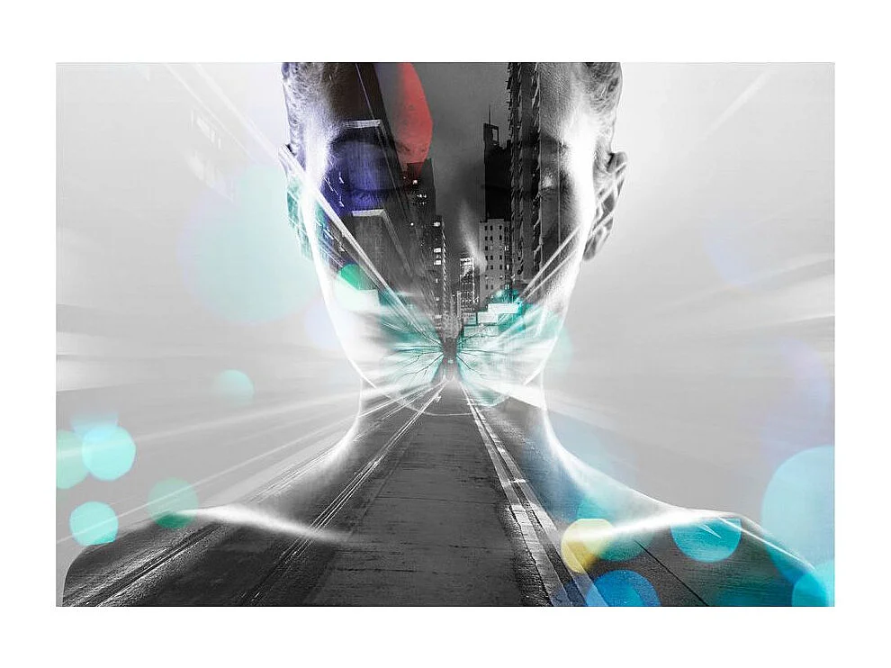 Papier Peint "City Woman" 210 x 300 cm