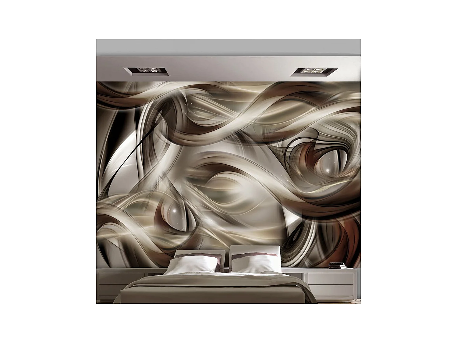 Papier Peint "Brown Revelry" 140 x 200 cm