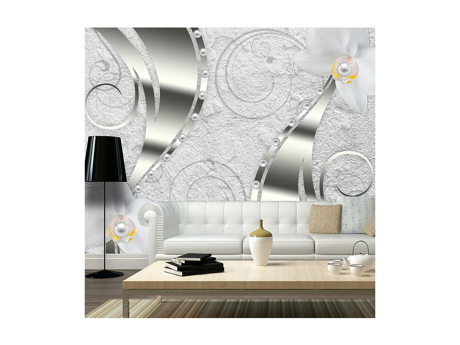 Papier Peint "Flowering Abstraction" 210 x 300 cm