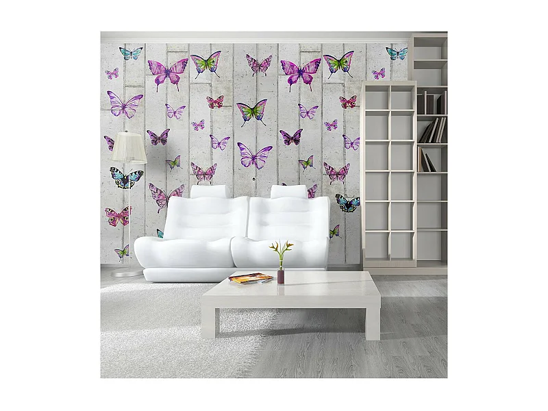 Papier Peint "Butterflies & Concrete" 50x1000cm